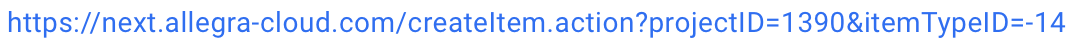 Beispiel Deeplink Vorgangserstellung